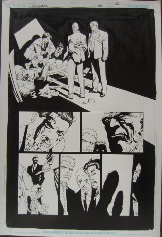 100  BULLETS par Eduardo Risso - Planche originale