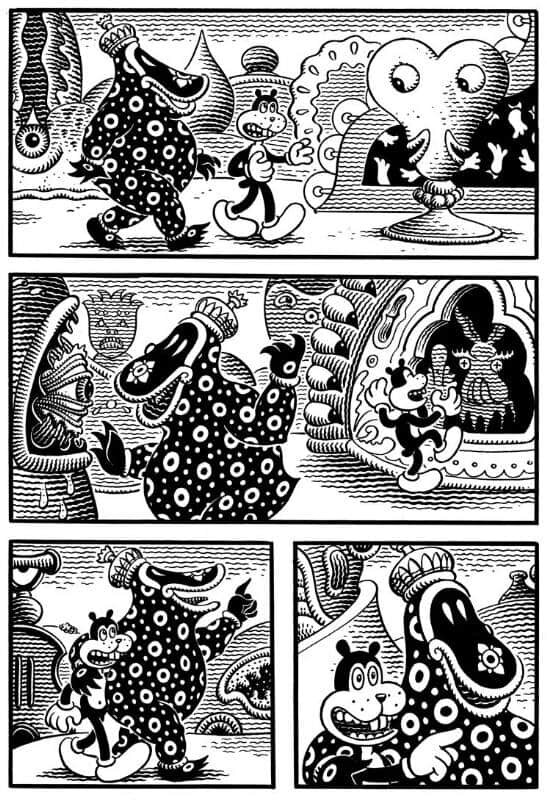 Congress of Animals par Jim Woodring - Planche originale