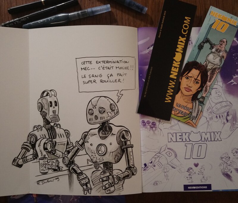 Rudy Dufour, Dédicace Nekomix 10 futur - Sketch