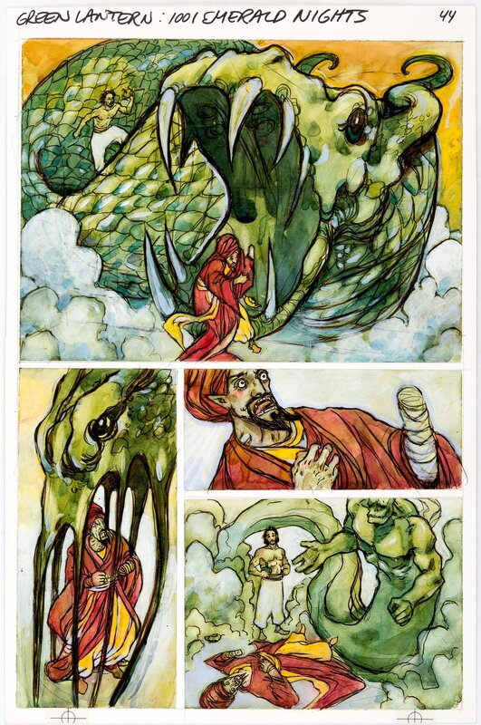 Rebecca Guay, Green Lantern: 1001 Emerald Nights Page 44 - Planche originale