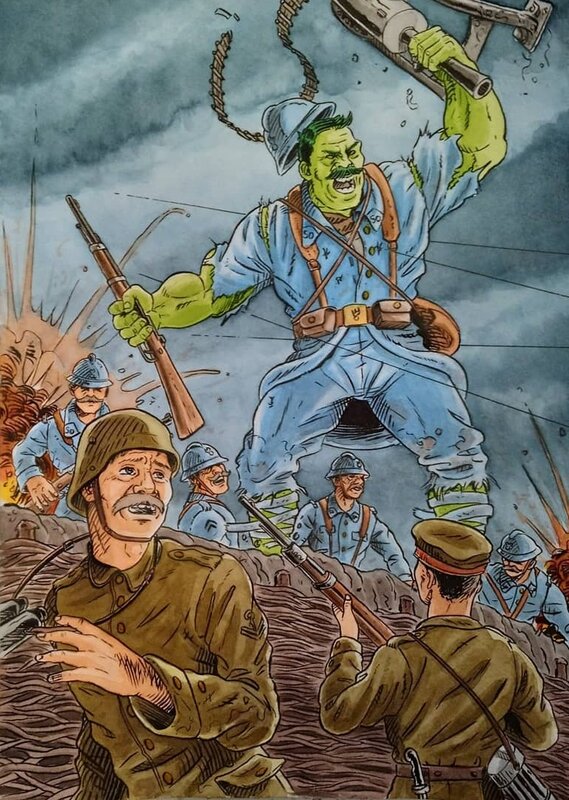 Hulkwar par Rudy Dufour - Illustration originale