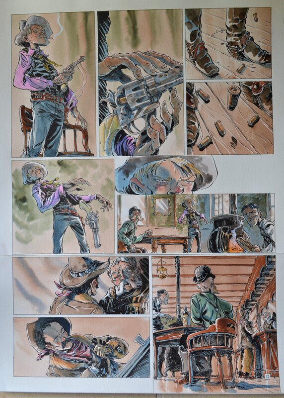En vente - Tiburce Oger, Ghost kid planche 21 - Planche originale