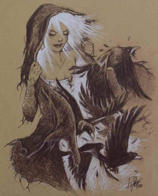 Djief, La Mère des Corbeaux - Illustration originale