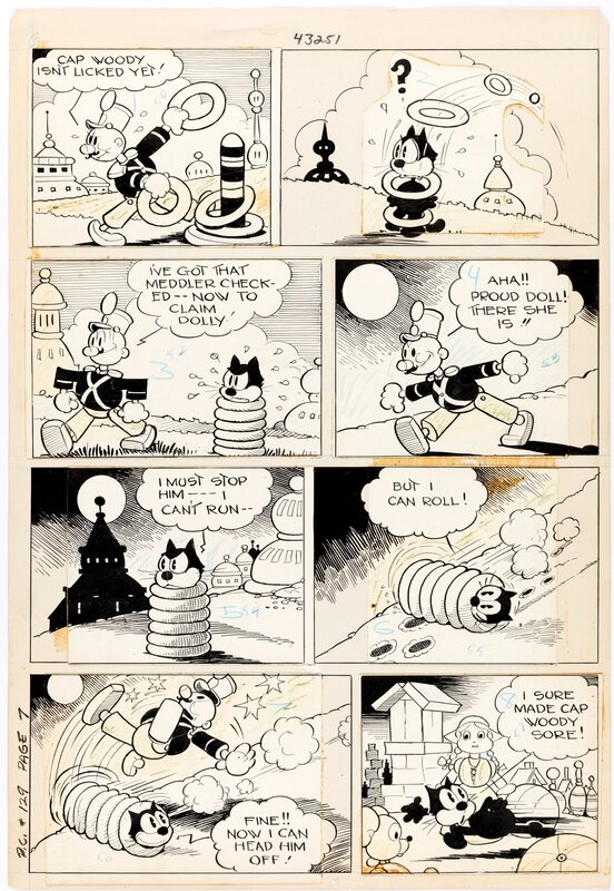 Popular Comics #129 by Otto Messmer - Comic Strip