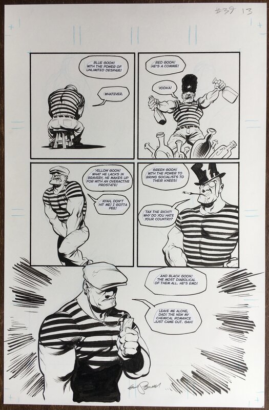 Goon #39 par Eric Powell - Planche originale