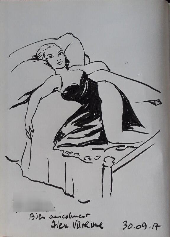 Alex Varenne, In bed with Ida Mauz - Sketch