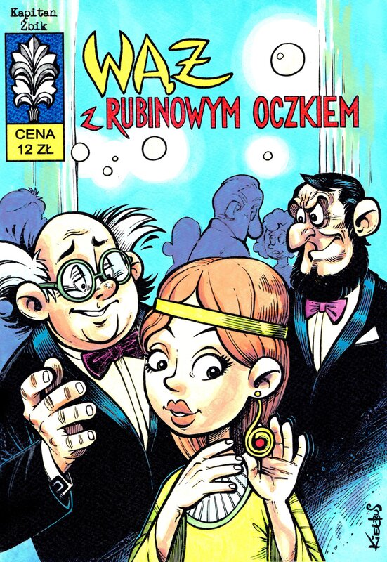 Slawomir Kiełbus, Wojtek Olszówka, Janusz Christa, Captain Żbik - A snake with a ruby eye - Original Cover