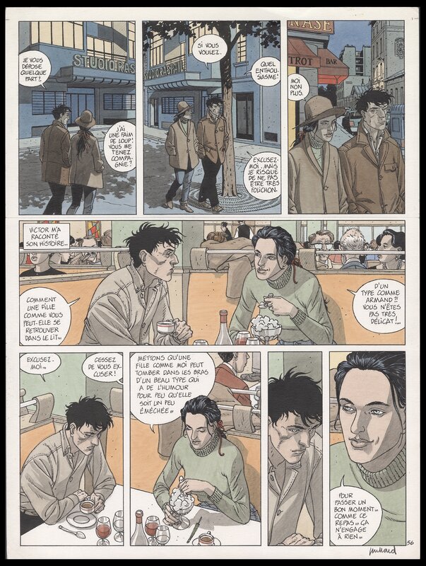 1993 - Le Cahier bleu - André Juillard - Planche 56 - Planche originale