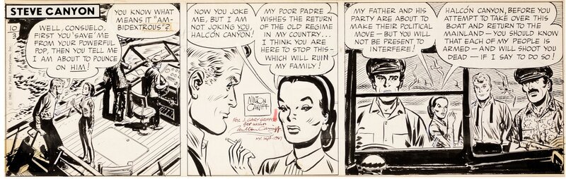 Steve Canyon par Milton Caniff - Planche originale