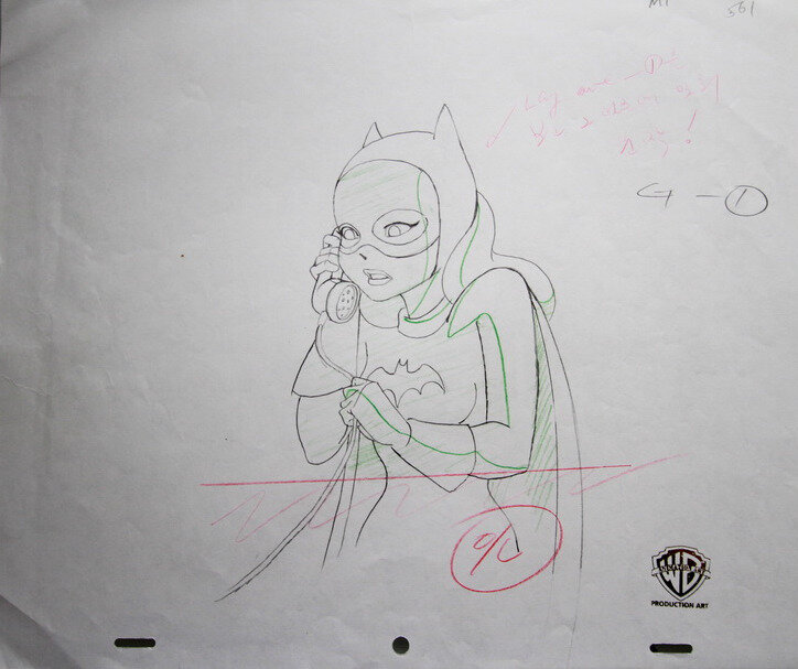 Batgirl by Bruce Timm - Original art