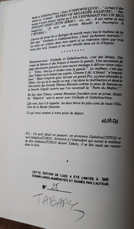 Jean Tabary, Grabadu et Gabaliouchtou - Sketch