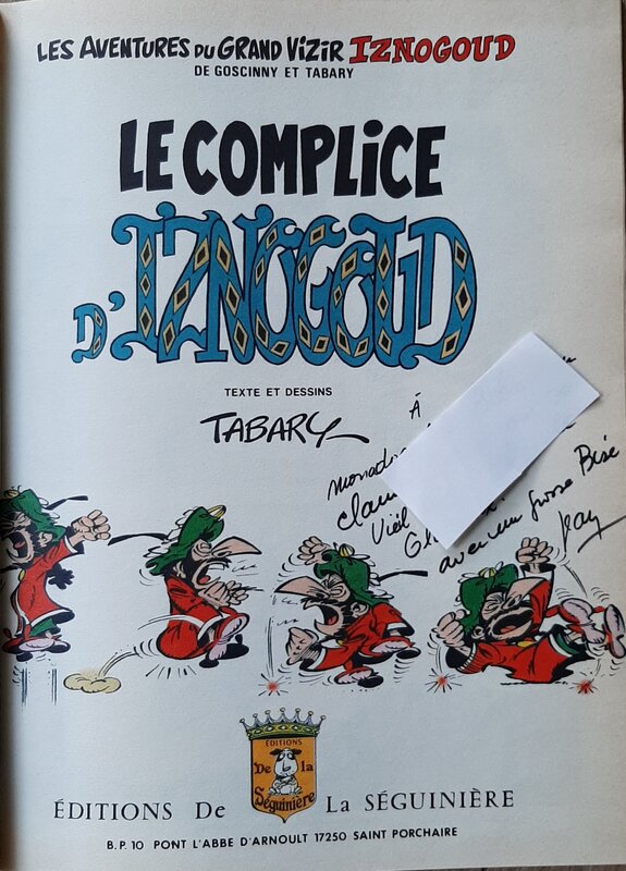 Jean Tabary, Le complice d'Iznogoud - Dédicace