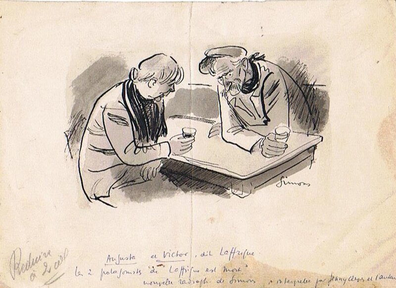 Léopold Simons, El-Hes, Auguste et Victor, dit Laffrique, circa 1930. - Original Illustration