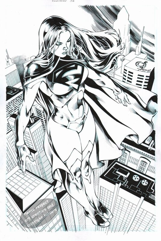Everton Sousa, Alisson Rodrigues, Supergirl's Vigil by Everton Sousa - Illustration originale