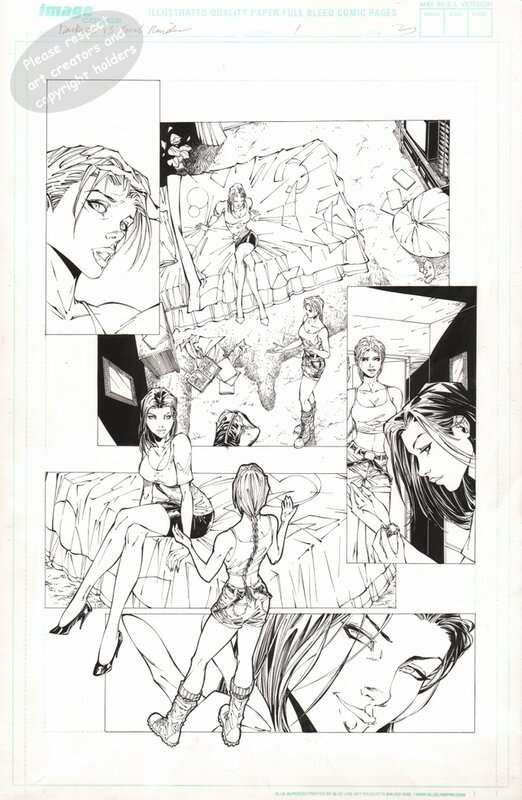 Tomb Raider/Darkness p.03 by Billy Tan - Planche originale