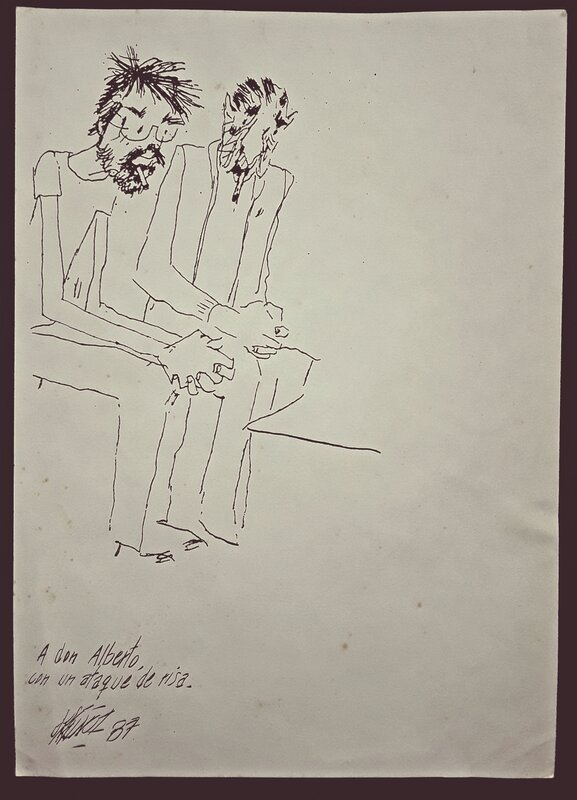 José et Alberto par José Muñoz - Illustration originale