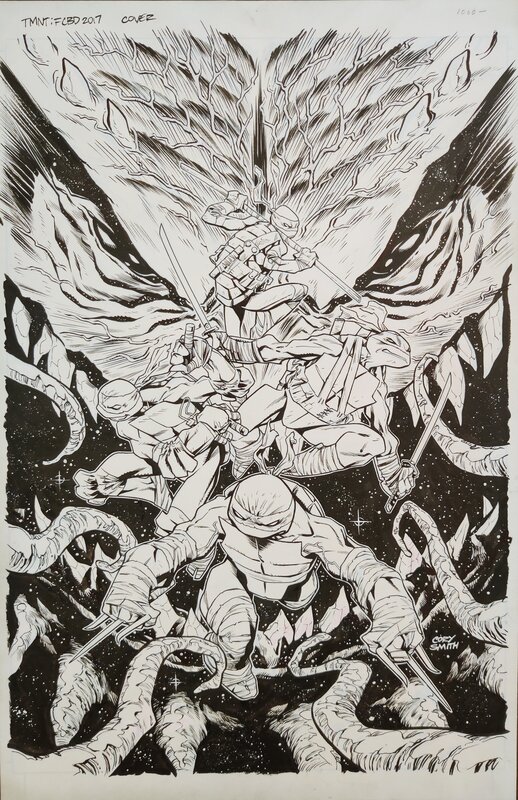 Tmnt FCBD 2017 Cover - Cory Smith - Original Cover