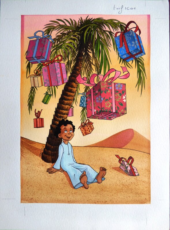 Mon palmier de Noël by Turf - Original Illustration
