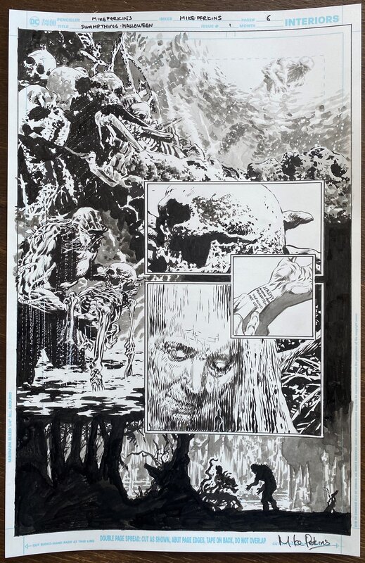 Mike Perkins, Swamp Thing Halloween Spectacular #1 - Planche originale