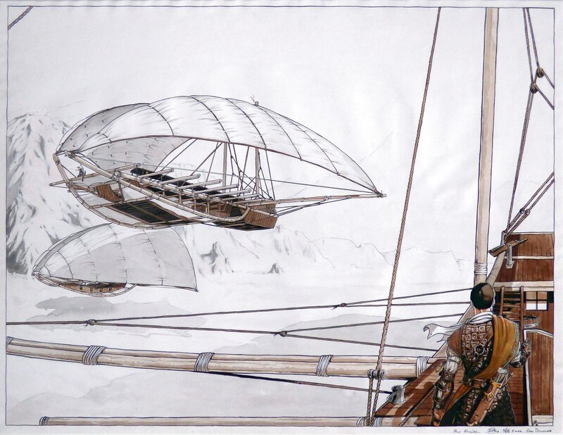 Eric Bourgier, Fabrice David, Servitude - La flotte Iccrin - Original Illustration
