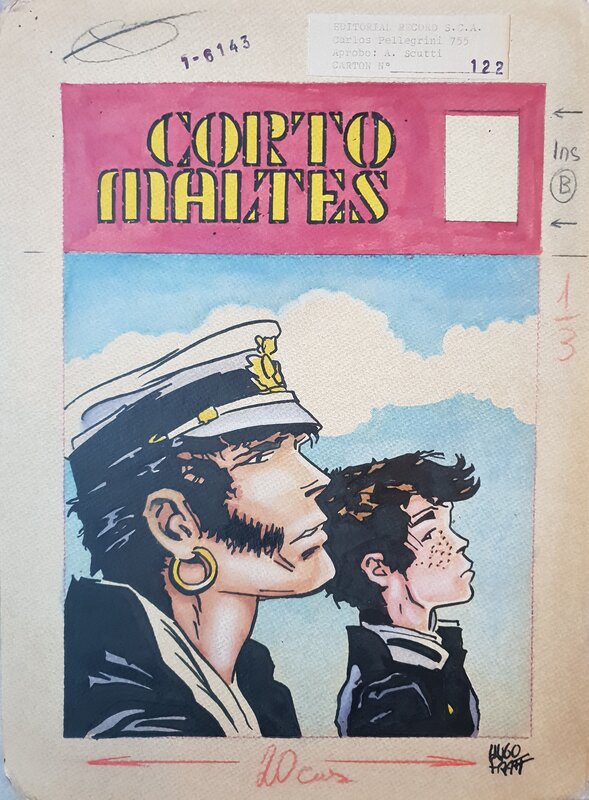 For sale - Couverture originale Corto Maltese magazine argentin by Studio Pratt - Original Cover