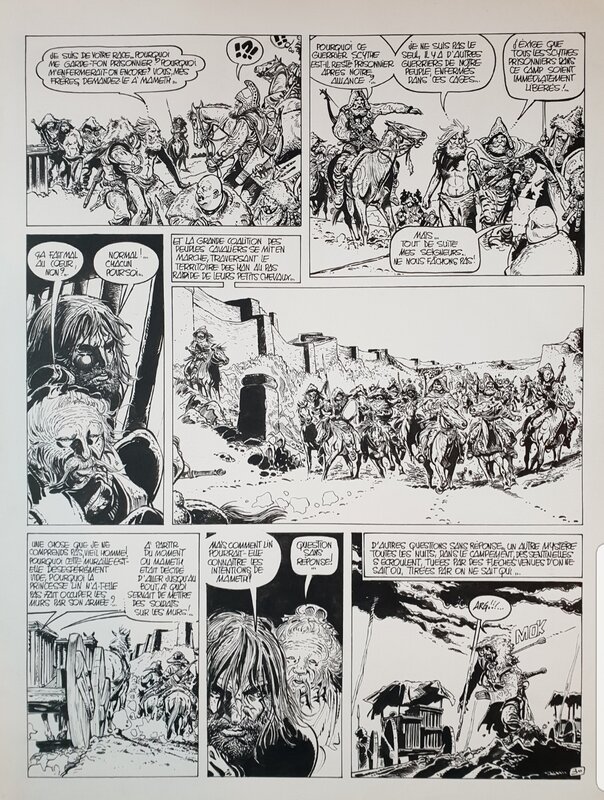 For sale - Franz, Planche originale Jugurtha n°7 La grande muraille p32 - Comic Strip