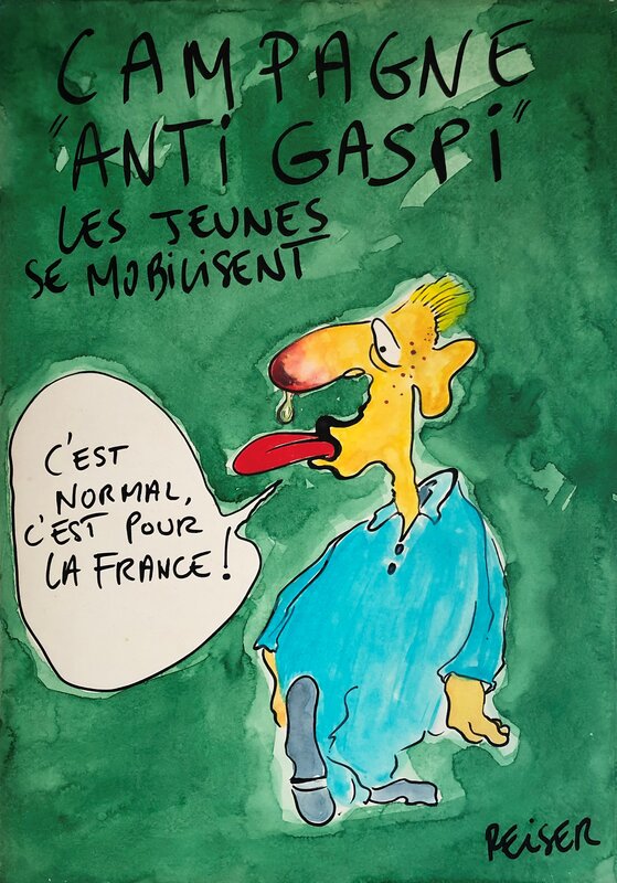 Campagne anti-gaspi par Jean-Marc Reiser - Illustration originale