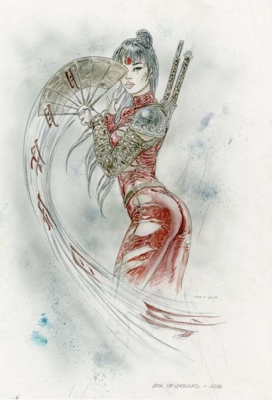 Box of dreams 128 par Luis Royo - Illustration originale