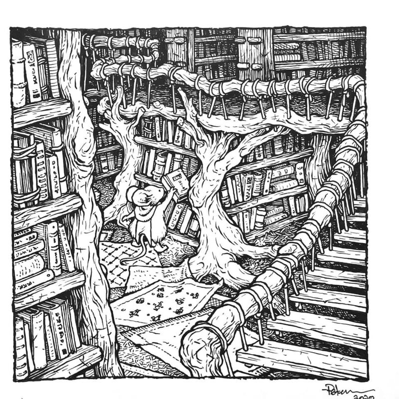 David Petersen, Bibliothèque - Mouse Guard - Illustration originale