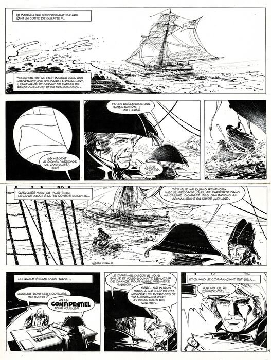 Cap sur gibraltar par William Vance - Planche originale