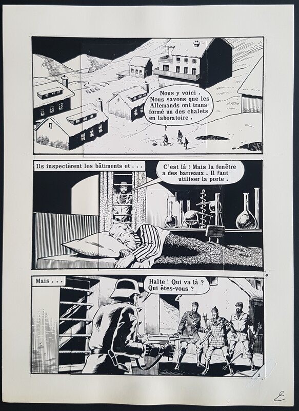 DC Thompson, Le grand saut, Cat Madden, planche remontée Artima - Comic Strip
