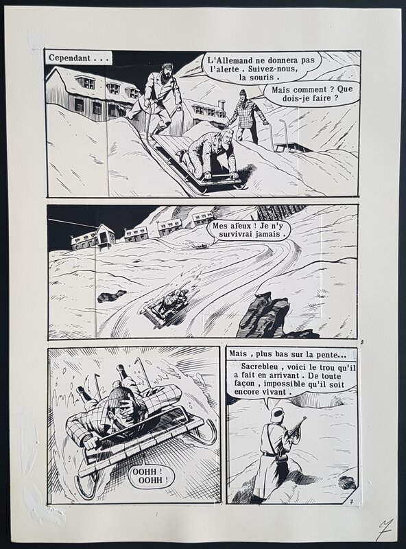 DC Thompson, Le grand saut, Cat Madden, planche remontée Artima - Comic Strip