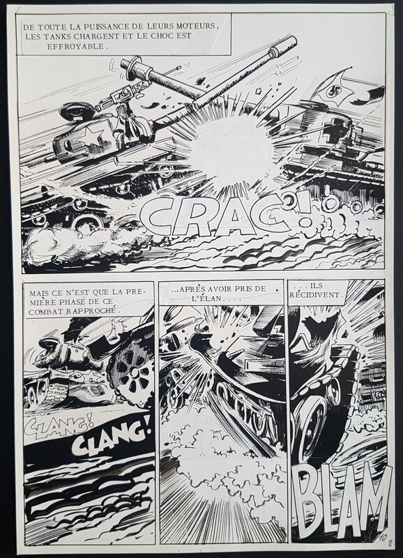 DC Thompson, Yves Catteloin, Le seul survivant, Cat Madden, planche remontée Artima - Comic Strip