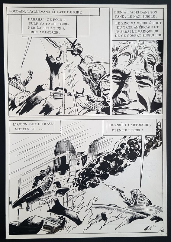 DC Thompson, Yves Catteloin, Le seul survivant, Cat Madden, planche remontée Artima - Comic Strip