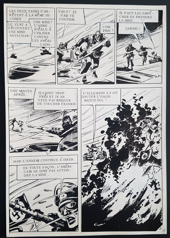 DC Thompson, Yves Catteloin, Le seul survivant, Cat Madden, planche remontée Artima - Comic Strip