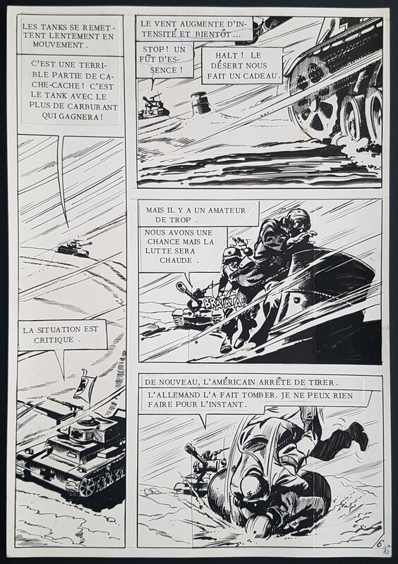 DC Thompson, Yves Catteloin, Le seul survivant, Cat Madden, planche remontée Artima - Comic Strip