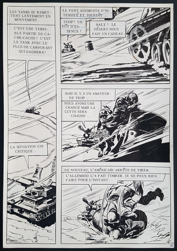 DC Thompson, Yves Catteloin, Le seul survivant, Cat Madden, planche remontée Artima - Planche originale