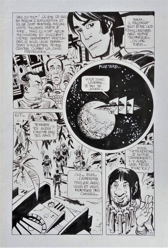 Jean-Claude Mézières, Pierre Christin, Valerian: Triomphe de la technique p 2 - Planche originale