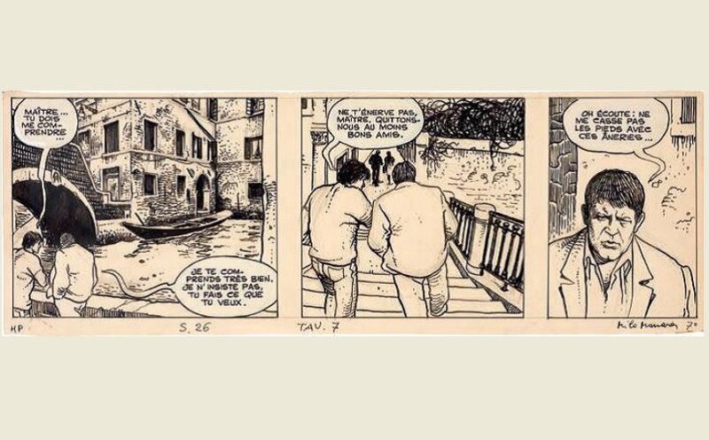 Milo Manara, Hp et Giuseppe Bergman - Planche originale