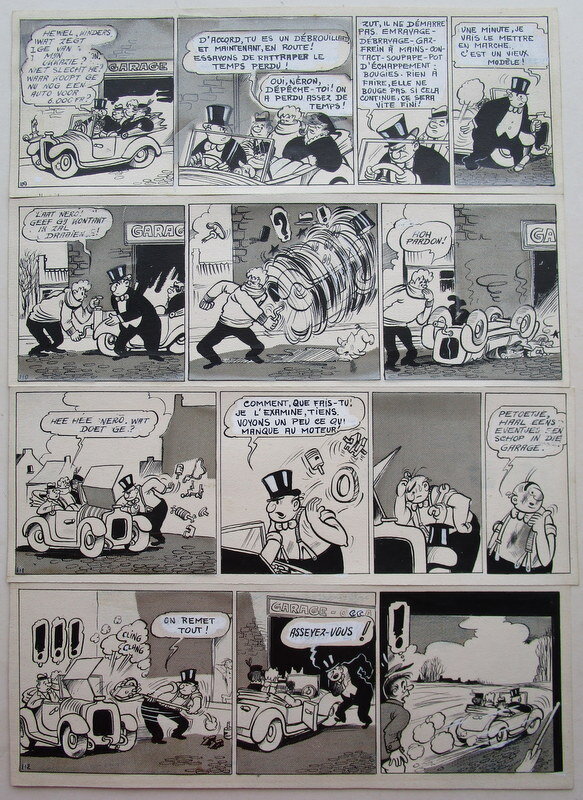 De zwarte voeten par Marc Sleen - Planche originale