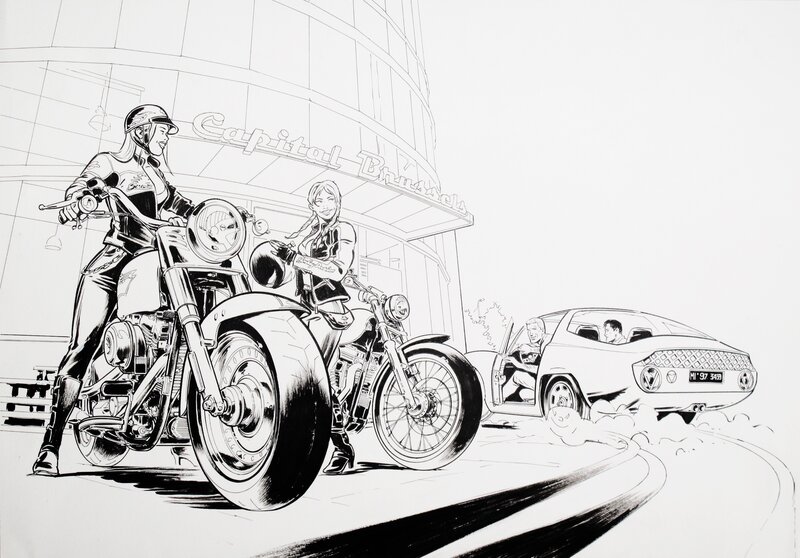 Jean Graton, Michel Vaillant - Harley-Davidson - Comic Strip