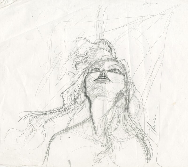 Yslaire : Julie, crayonné pour SAMBRE - Original art