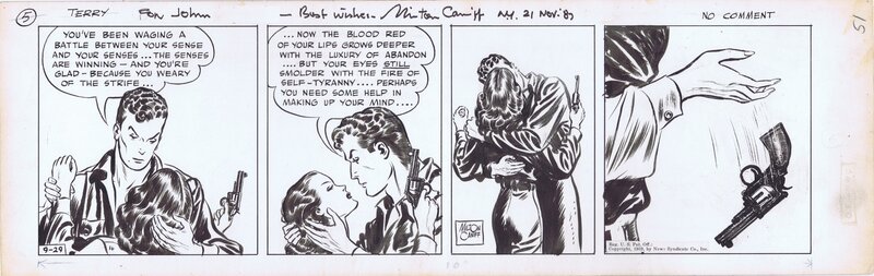 Terry and Pirates Daily 9/29/39 by Milton Caniff - Comic Strip