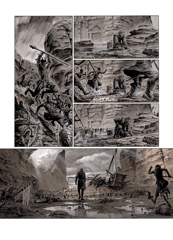 En vente - Servitude par Eric Bourgier - Planche originale