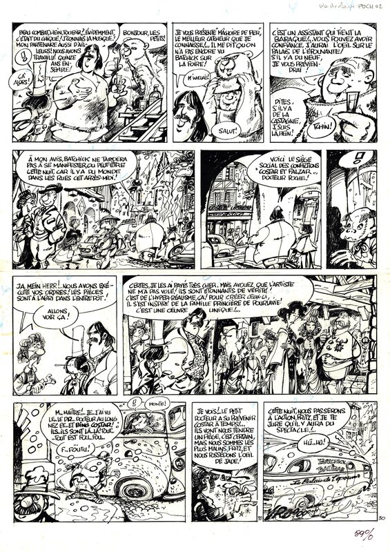 Wasterlain : Il est minuit Docteur Poche, planche 30 - Planche originale