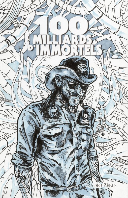Lemmy Kilmister par Stéphane De Caneva - Couverture originale