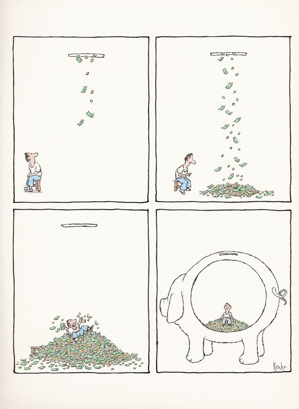 Am I Rich? by Fernando Krahn - Comic Strip