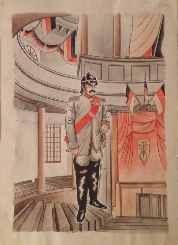 unknown, Otto von Bismarck biography - manga - Planche originale