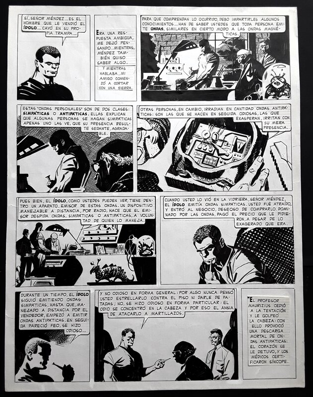 Sherlock time par Alberto Breccia - Planche originale