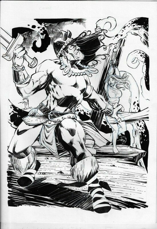 Conan by Rick Whatson - Original Illustration